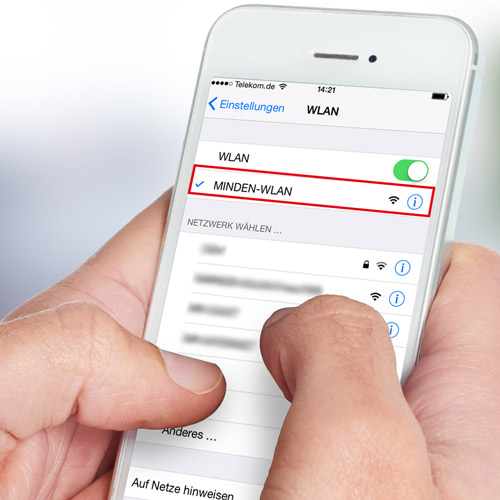 WLAN-Netz wählen